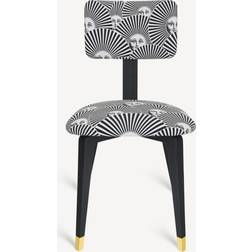 Fornasetti Upholstered Black/White Stuhl