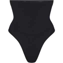 SKIMS Seamless Sculpt High Waisted Thong - Onyx