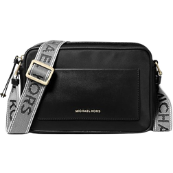 Michael Kors Jet Set Large Garbardine Crossbody Bag - Black