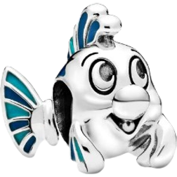 Pandora Disney Flounder Charm - Silver/Blue