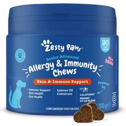 Zesty Paws Senior Allergy & Immunity Salmon Chews 90 Chewable Tablets