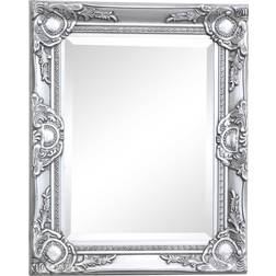 Melody Maison Ornate Silver Wall Mirror 42x52cm