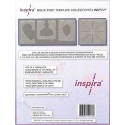 Inspira Quilting Rulers for Machine 4-pack