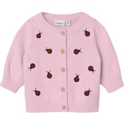 Name It Baby's Long Sleeve Cardigan - Parfait Pink