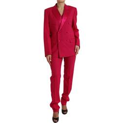 Dolce & Gabbana Elegant Red Slim Fit Piece Martini Women's Suit