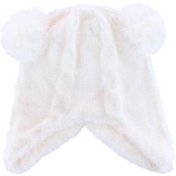 Grand Sierra Toddler Plush Lined Peruvian Winter Hat - White (BK-37036)