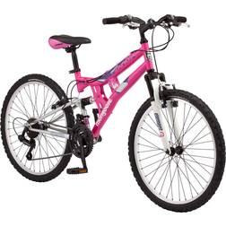 Mongoose Exlipse Full Dual-Suspension 24" 2015 - Pink Kids Bike