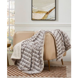 Royal Luxe Reversible Micromink Blankets Beige, Green (152.4x127)