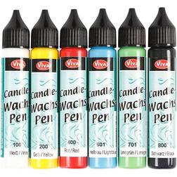 Viva 3D Candel Pen Bold Colours 6x28ml