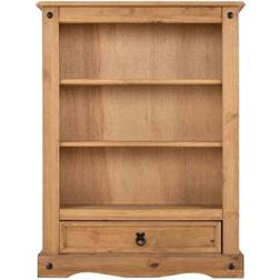 Corona One Drawer Pine Book Shelf 110cm