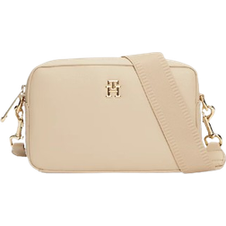 Tommy Hilfiger Essential Monogram Small Camera Bag - White Clay