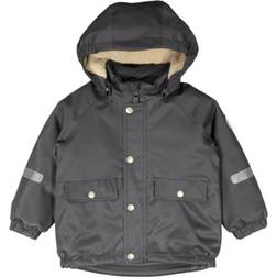 Polarn O. Pyret Pile Lined Insulated Winter Parka - Asphalt (6MOS-25350