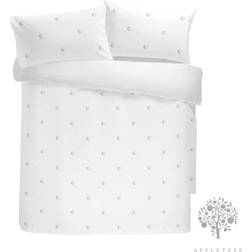 Appletree Dot Garden Duvet Cover White (200x137cm)