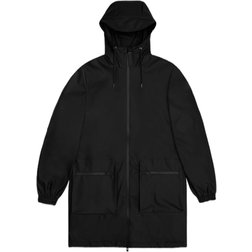 Rains Cargo Long Jacket - Black