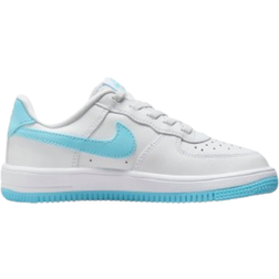 Nike Force 1 Low EasyOn PSV - White/White/Aquarius Blue