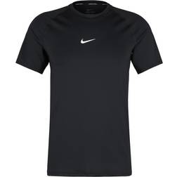 Nike Men's Pro Dri-FIT Slim Short-Sleeve Top - Black/White