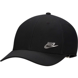 Nike ri-FIT Club Structured Cap with Metal Logo - Black/Metallic Silver