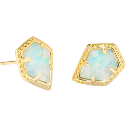 Kendra Scott Tessa Stud Earrings - Gold/Opal