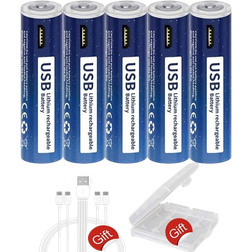 PALO Rechargeable Battery 1.5V 5-pack