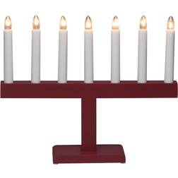 Konstsmide 7 Bulb Red Adventsljusstake 32cm
