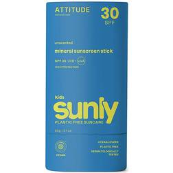 Attitude Kids Mineral Sunscreen Face Stick SPF30 Fragrance Free 60g