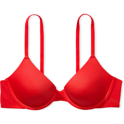 PINK Women's Wear Everywhere Lightly Lined T-shirt Bra - Red Pepper