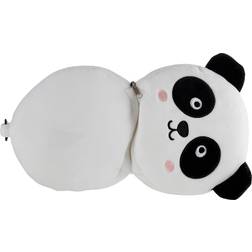 Puckator Panda Round Plush Travel Pillow & Eye Mask