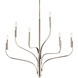 Kichler Livadia Collection Polished Nickel Pendant Lamp 36.2"