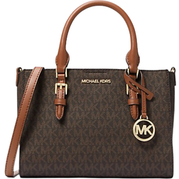 Michael Kors Charlotte Small 2-in-1 Logo Satchel - Brown