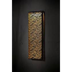 BRIGHT GARDEN Leaf Solar Gold/Brown Wall light