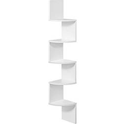 Vasagle Corner White Book Shelf 127.5cm