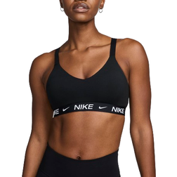 Nike Indy Medium Support Women's Padded Adjustable Sports Bra - Black/Black/White