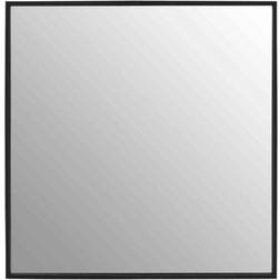 Premier Housewares Small Square Matte Black Wall Mirror 32x32cm