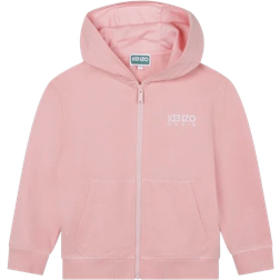 Kenzo Girl's Embroidered Logo-Print Hoodie - Pink