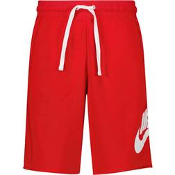 NIKE Men's Club Alumni French Terry Shorts - University Red/White