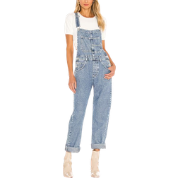 Free People We The Free Ziggy Denim Overalls - Powder Blue