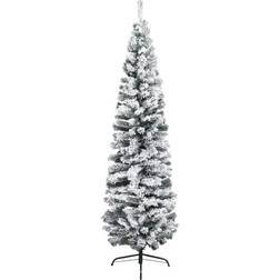 vidaXL 3077906 White/Gray Christmas Tree 82.7"