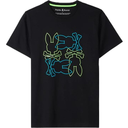 Psycho Bunny Mens Rodman Graphic Tee - Black