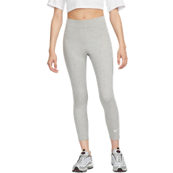 Nike Women's Sportswear Classic High-Waisted 7/8 Leggings - Dark Grey Heather/Sail