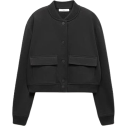 Mango Toledo Bomber Jacket - Black