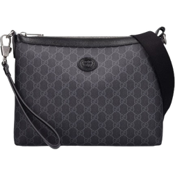 Gucci Retro Printed Messenger Bag - Black