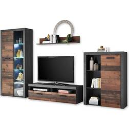 Stella Trading Jones Vintage Old Wood /Concrete Oxide TV-bord 320x190cm