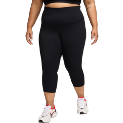 Nike One Women's High-Waisted Crop Leggings Plus Size - Black