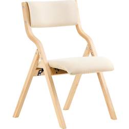 SoBuy FST40-W Beige Esszimmerstuhl 79cm