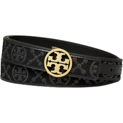 Tory Burch 1" Miller Monogram Belt - Black