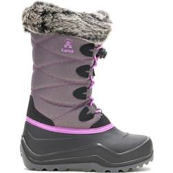 Kamik Kid's Snow Gypsy 4 Waterproof Winter Boot - Charcoal/Orchid