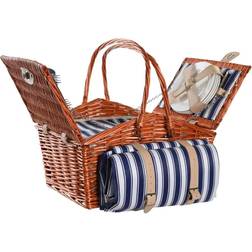 Dkd Home Decor S3042557 Brown/Blue Basket 42cm