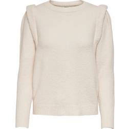Only Sunflower L/S Pullover Sweater - Pumice/Detail w. Melange