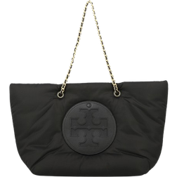 Tory Burch Ella Puffy Chain Shell Tote Bag - Black