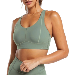 Gymshark Stitch Feature Sports Bra - Unit Green